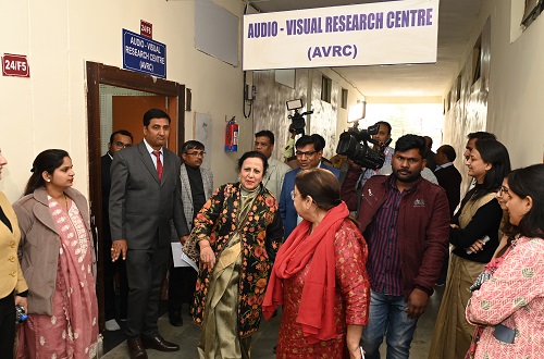 NAAC Peer Team Audio Visual Research Centre Visit -
											20th Dec,2023
