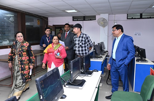 NAAC Peer Team Computer Lab Visit - 20th Dec,2023
