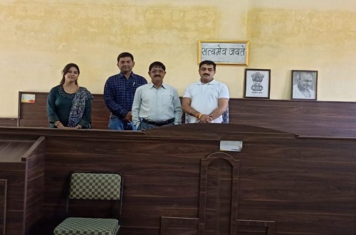 The Law Department was visited on 05/11/22 by District
											Judge Mr. Mohan Tiwari, in which he visited the Moot Court and Legal Clinic
											office and gave his views.